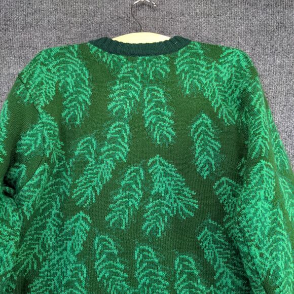 Blizzard Bay Men's Knit Ugly Sweater Large Long Sleeve Green Crew Neck Acrylic - Picture 5 of 12